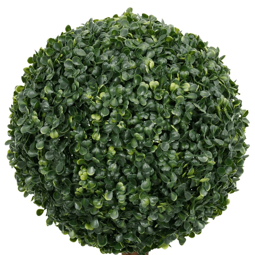 vidaXL Planta de boj artificial forma de bola con maceta verde 119 cm