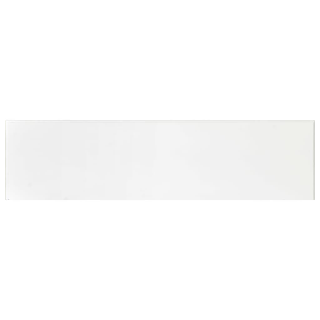 vidaXL Mesa consola madera de ingeniería blanca 110x30x76 cm