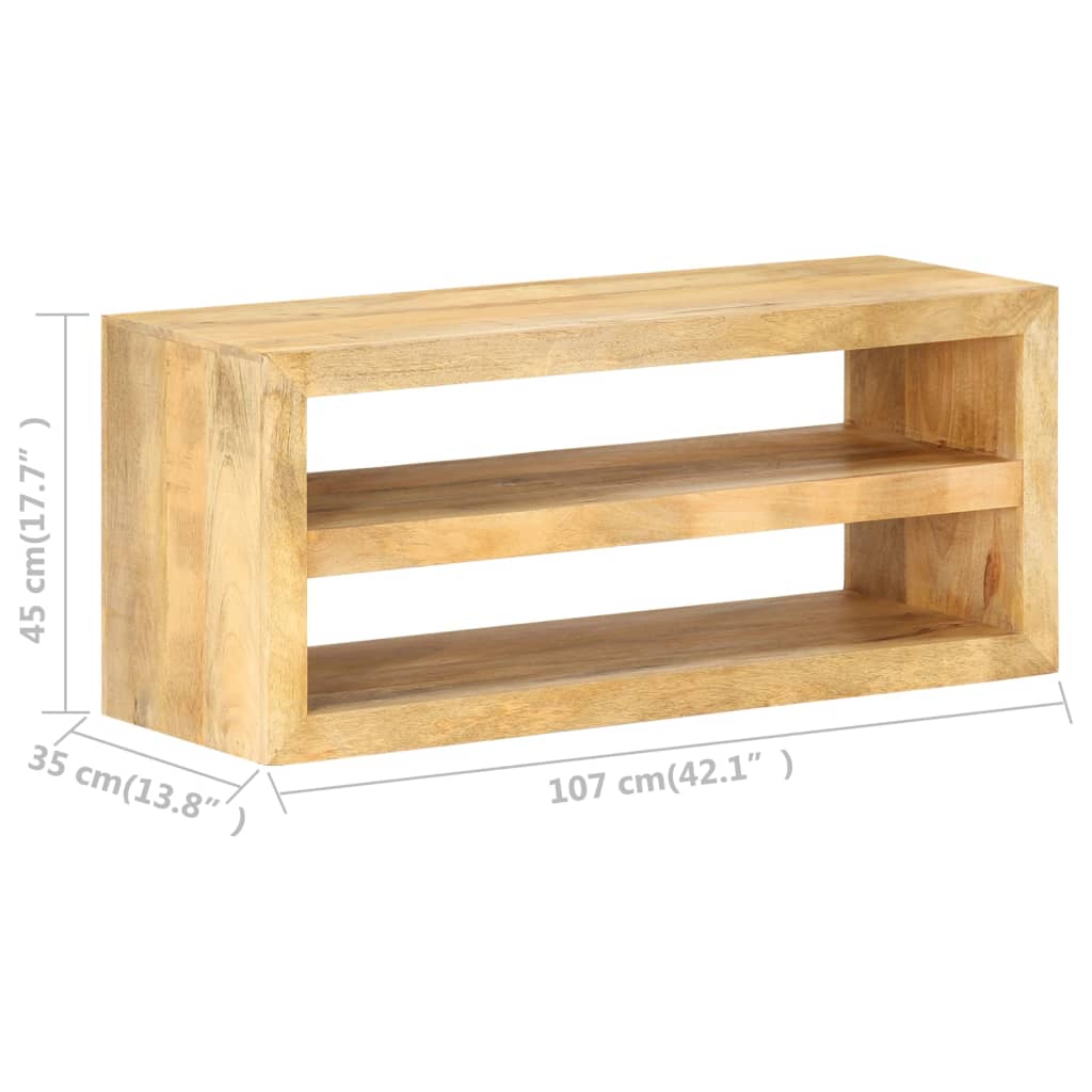 vidaXL Mueble para la TV madera de mango maciza 107x35x45 cm