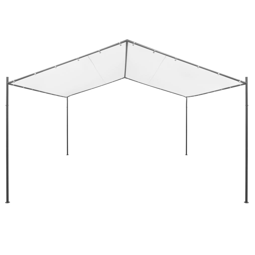 vidaXL Cenador de jardín blanco 400x400x260 cm 180 g/m²