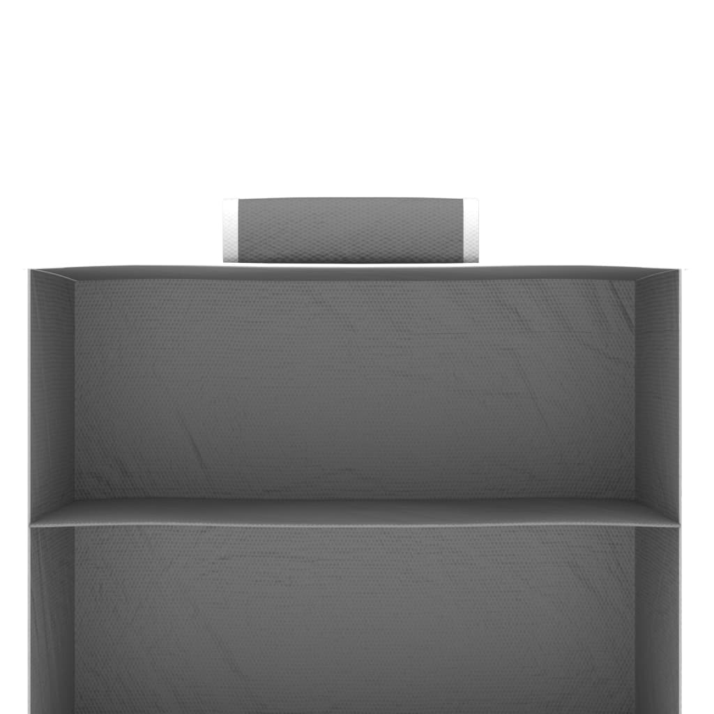 vidaXL Organizadores de armario colgantes 2 uds con 10 estantes tela