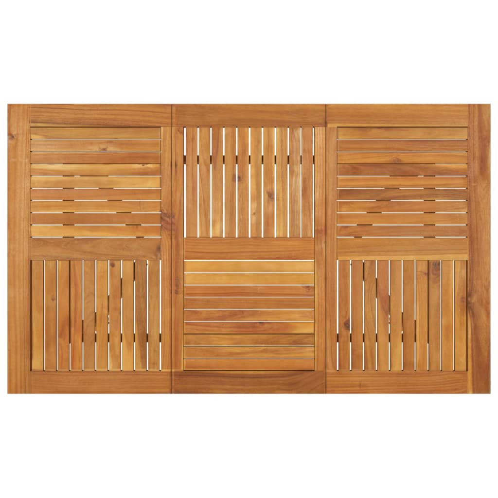 vidaXL Mesa de jardín madera maciza de acacia 150x90x75 cm