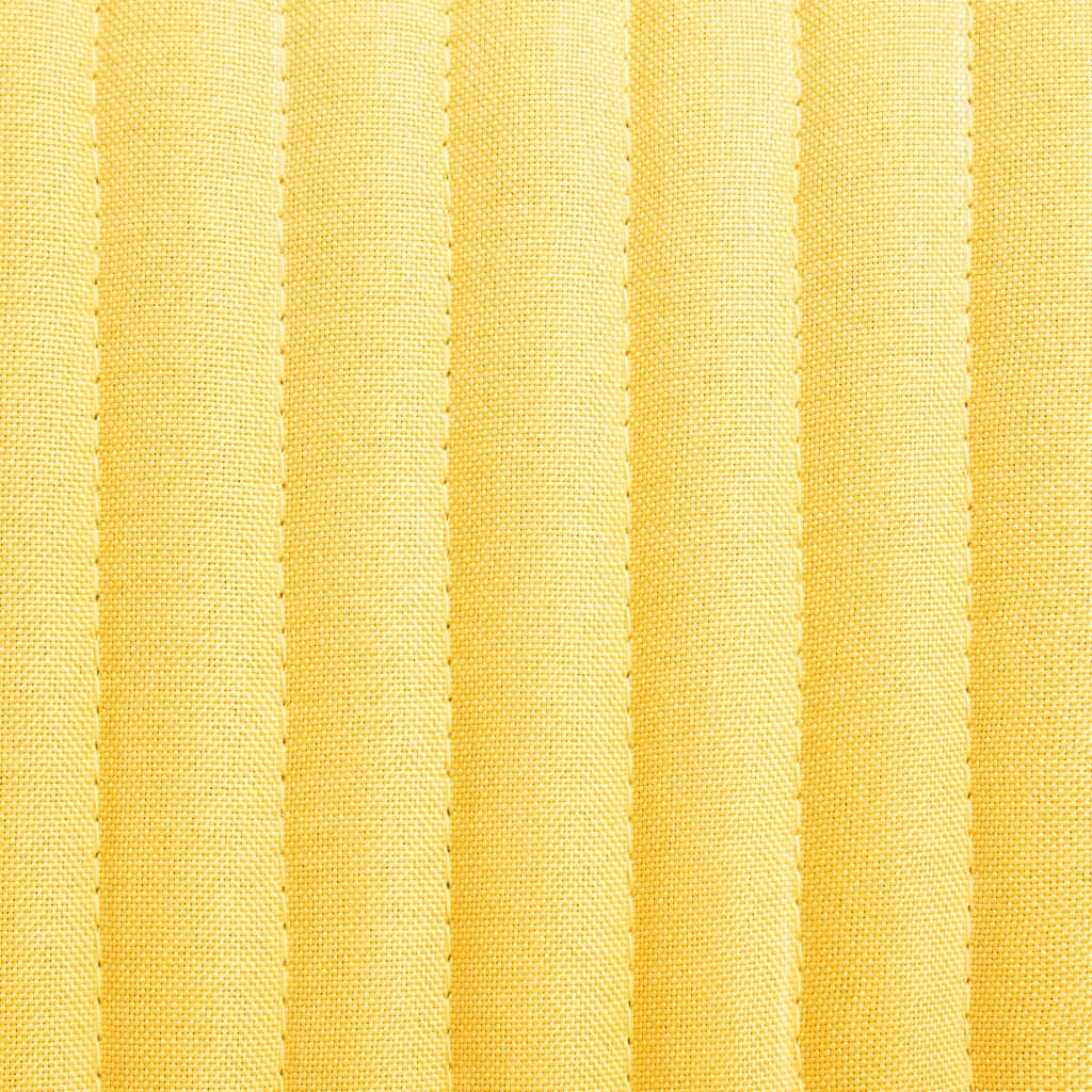 vidaXL Sillas de comedor 6 unidades de tela amarillas