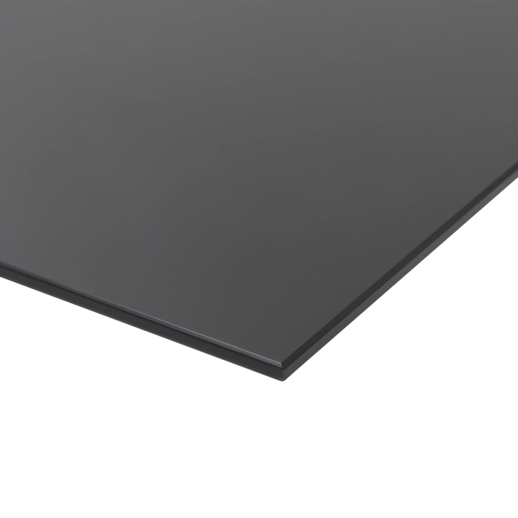 vidaXL Pizarra magnética de pared negra vidrio 100x60 cm
