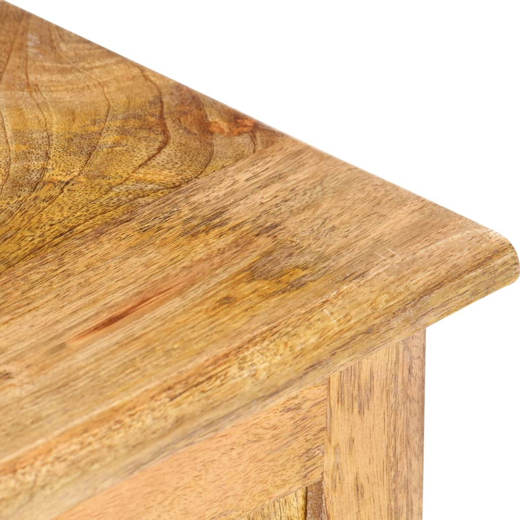 vidaXL Caja de almacenaje de madera maciza de mango 100x38x45 cm
