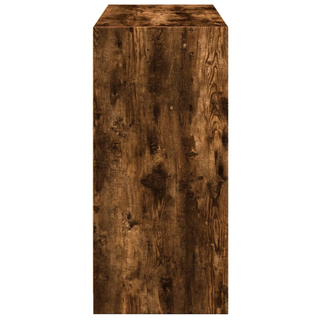 vidaXL Armario de madera de ingeniería roble ahumado 77x48x102 cm