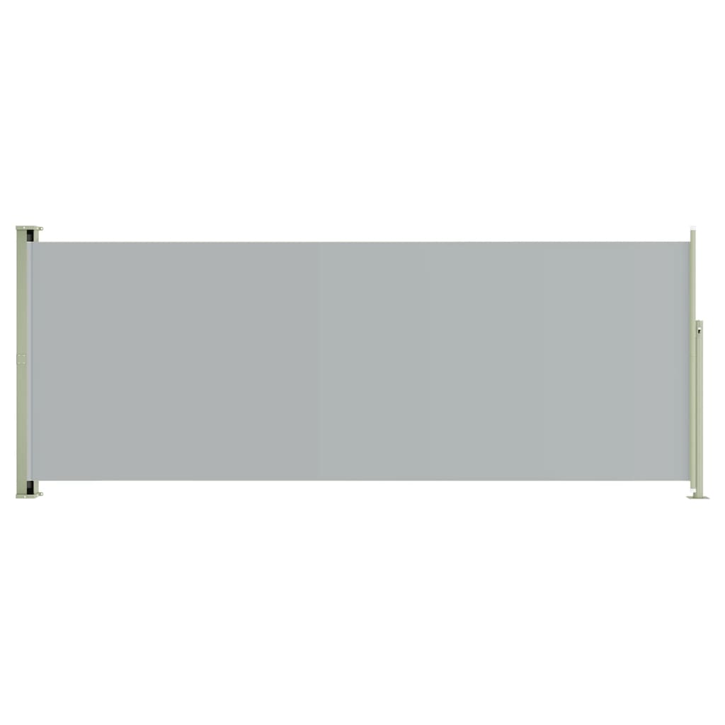vidaXL Toldo lateral retráctil de jardín gris 117x300 cm