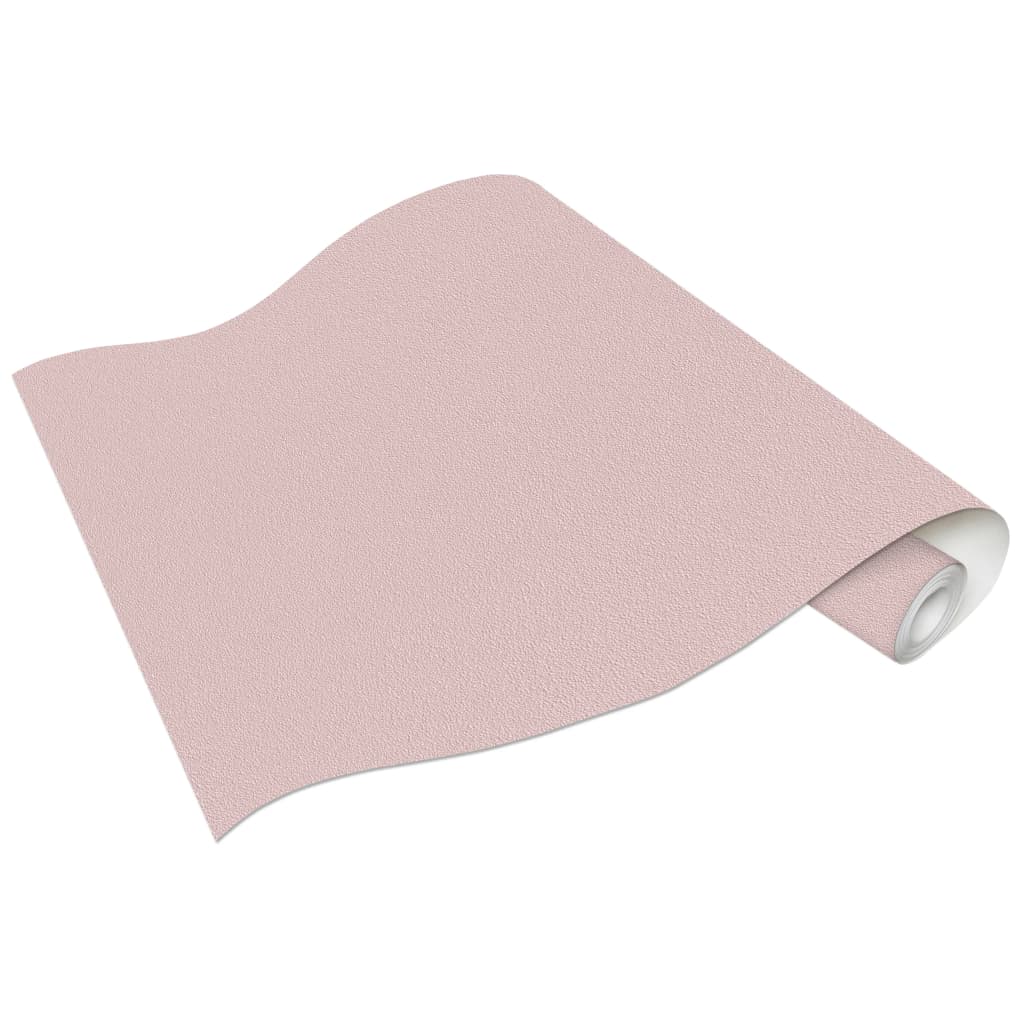 vidaXL Rollos de papel pintado no tejido 4 uds rosa brillante liso