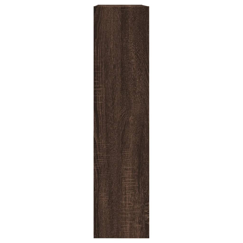 vidaXL Zapatero de madera de ingeniería marrón roble 80x21x87,5 cm