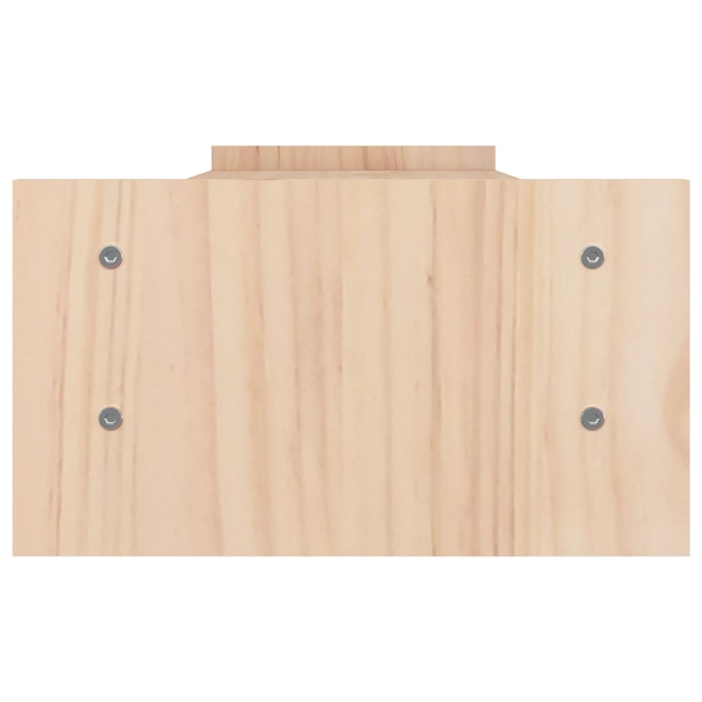 vidaXL Soporte para monitor madera maciza de pino 100x27x15 cm