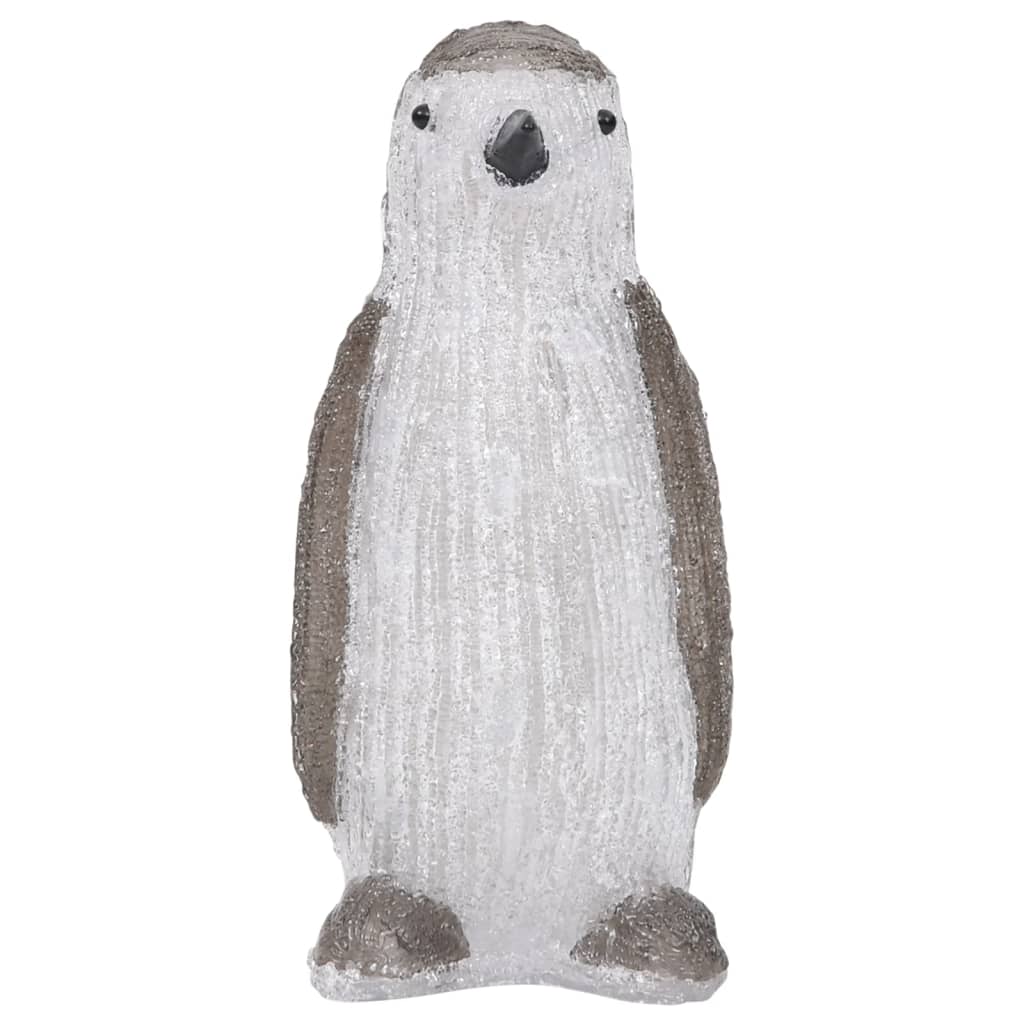 vidaXL Figura de pingüino de acrílico navideño LED 30 cm