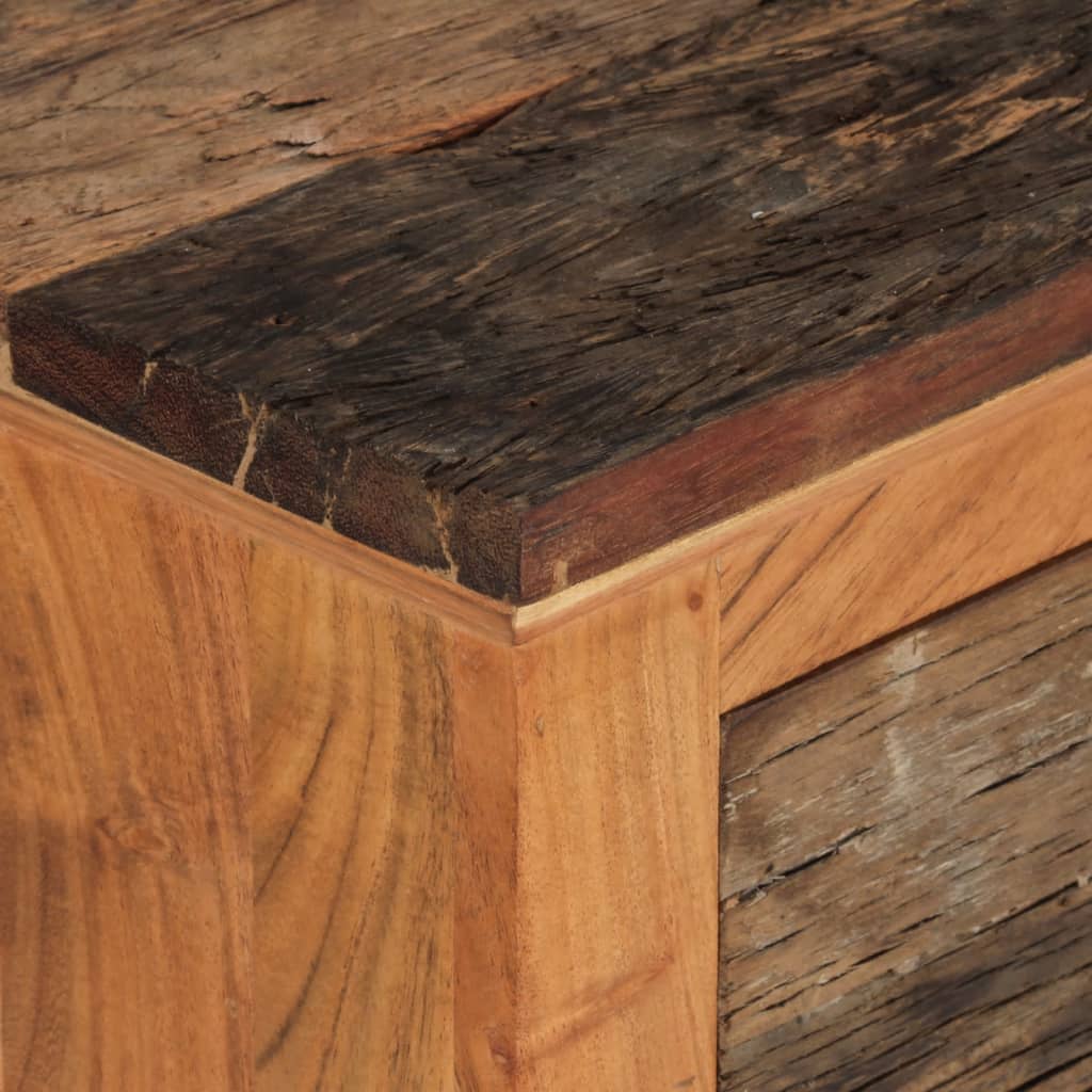 vidaXL Armario auxiliar de madera maciza de acacia 55x33x75 cm