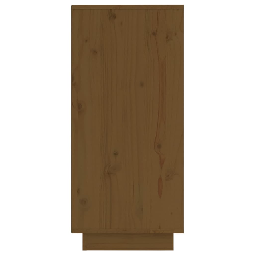 vidaXL Aparador 2 uds madera maciza de pino marrón miel 31,5x34x75 cm