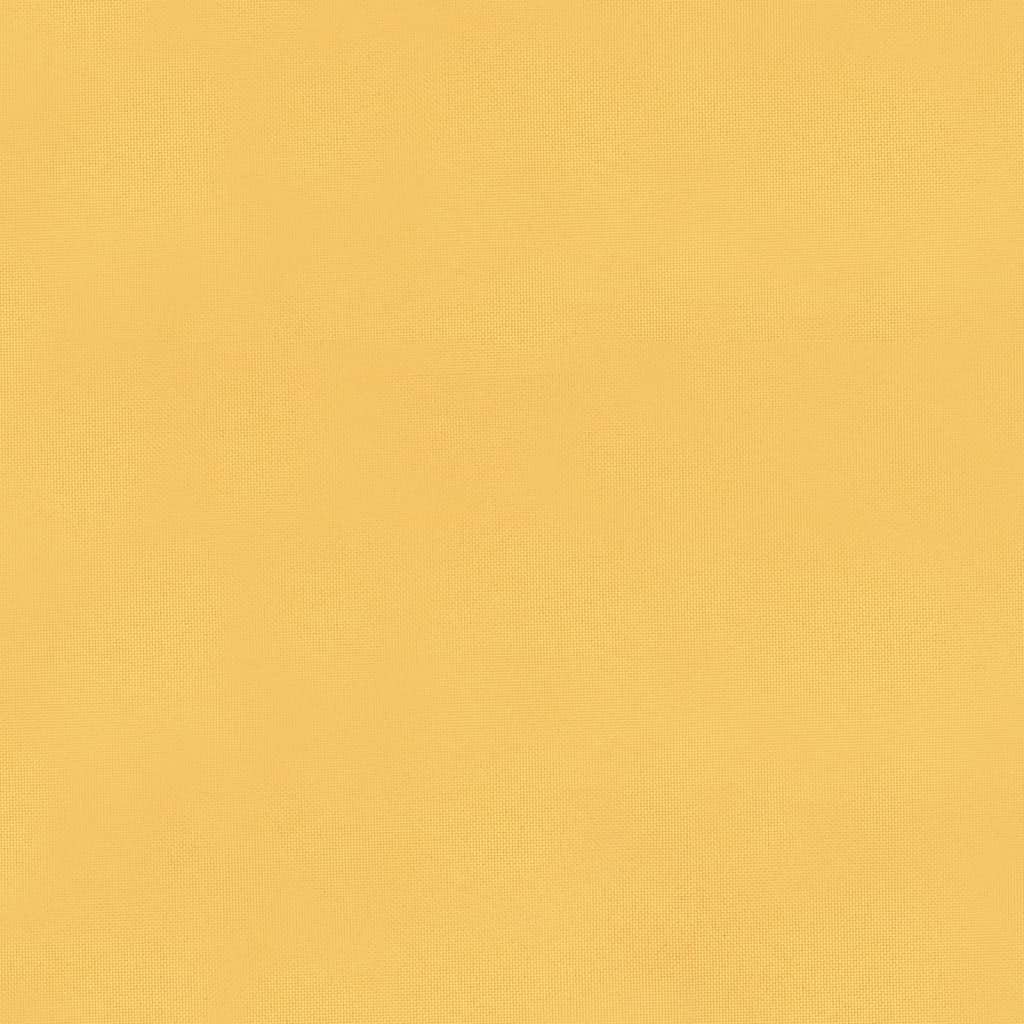 vidaXL Silla mecedora de tela amarilla