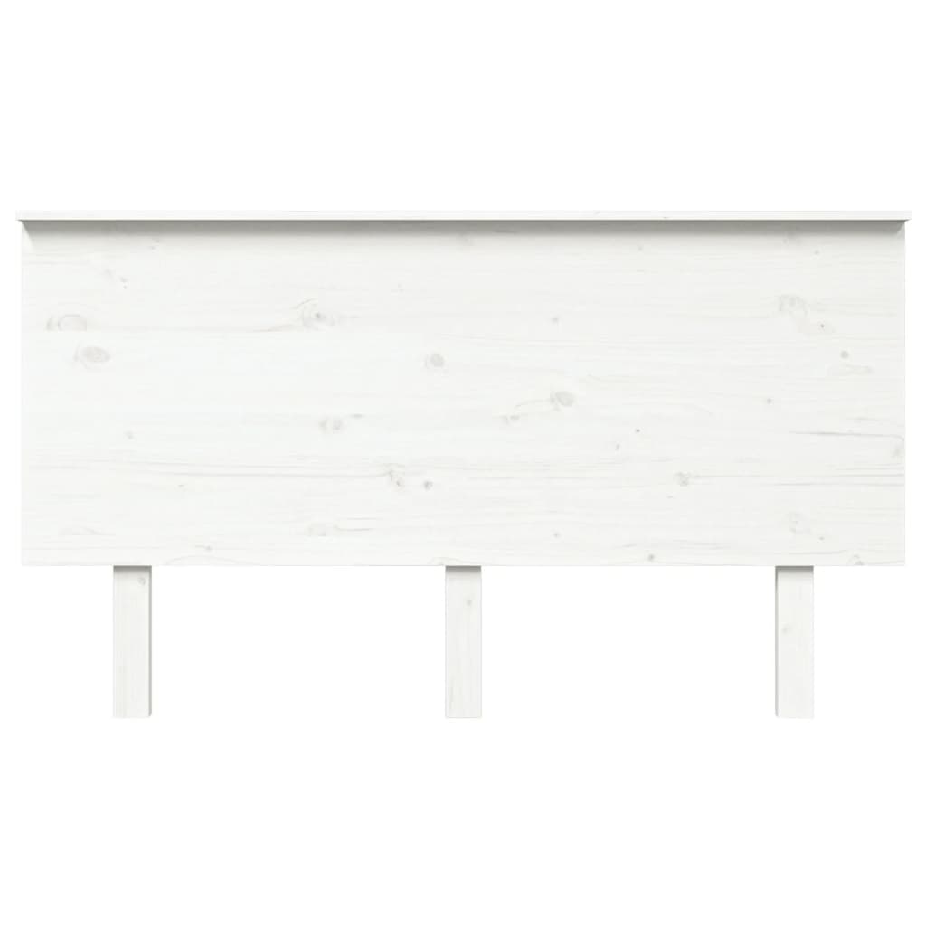 vidaXL Cabecero de cama madera maciza de pino blanco 144x6x82,5 cm
