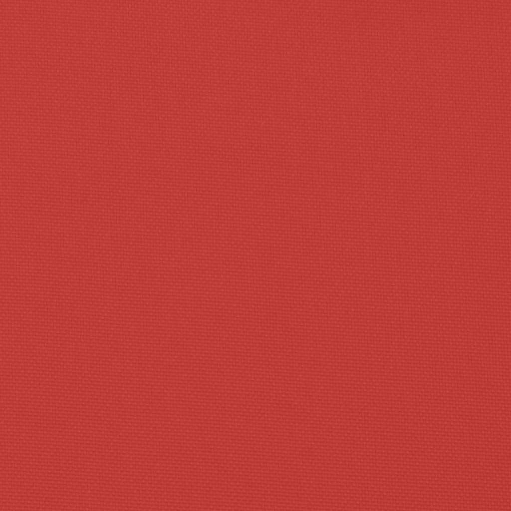 vidaXL Cojines de banco de jardín 2 uds tela Oxford rojo 200x50x7 cm
