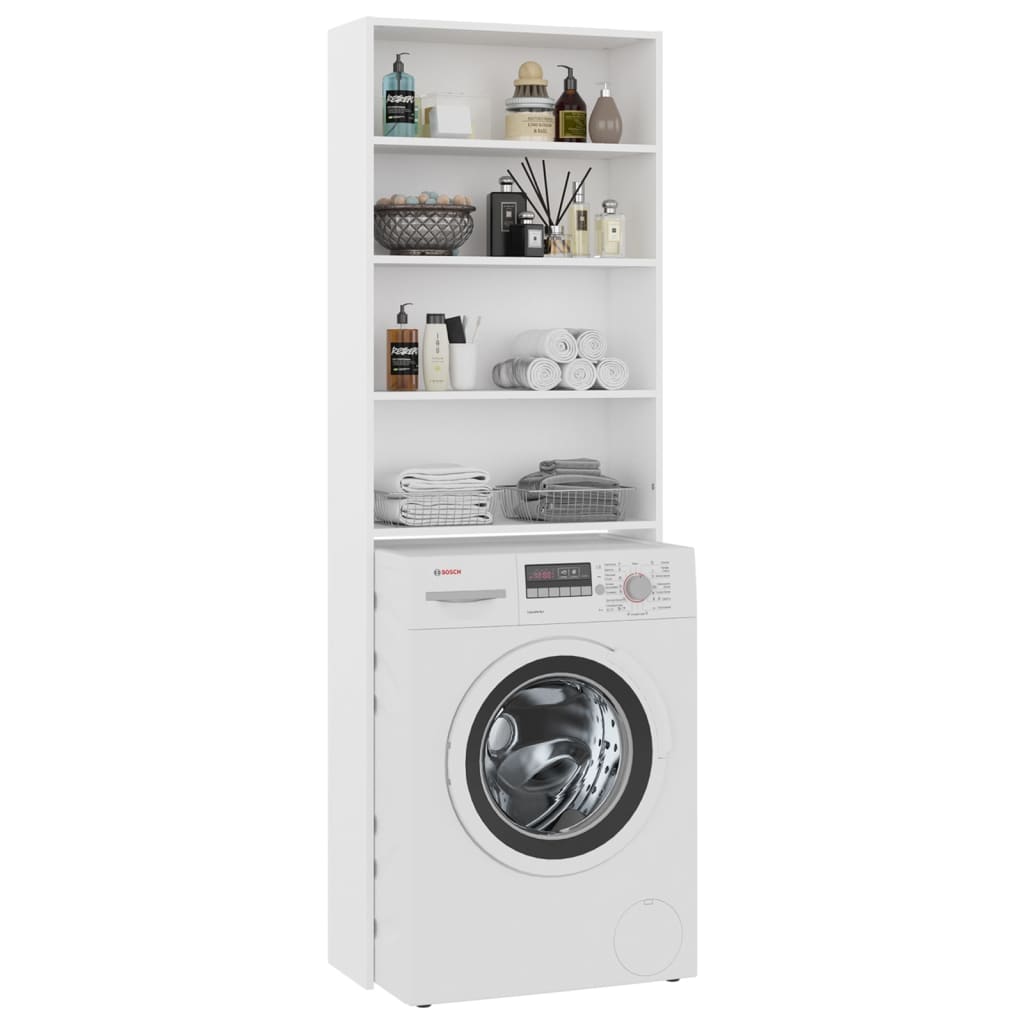 vidaXL Armario de lavadora blanco 64x24x190 cm