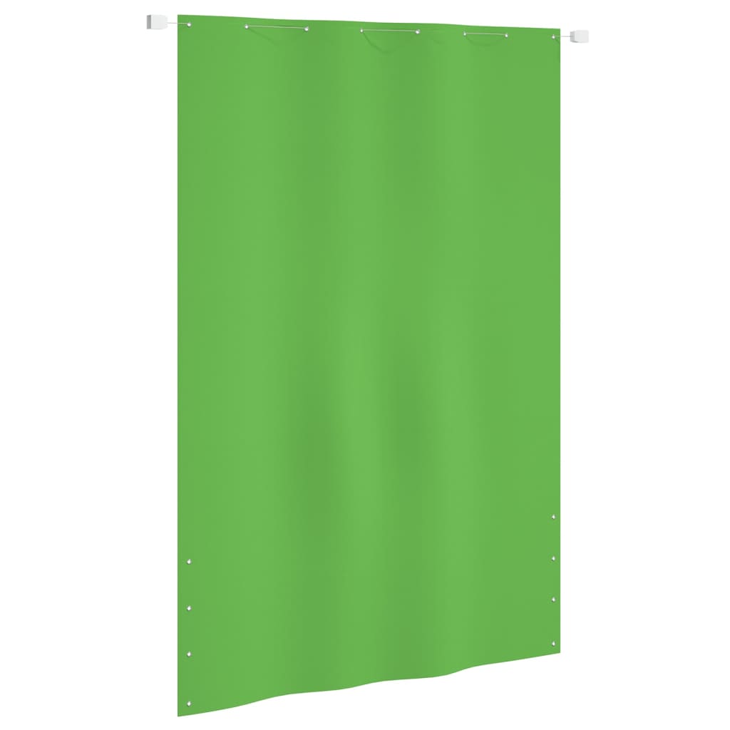 vidaXL Toldo pantalla para balcón tela oxford verde claro 160x240 cm