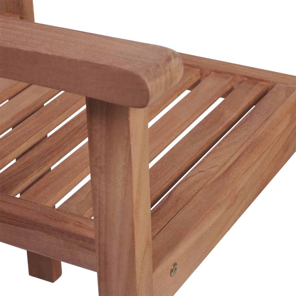 vidaXL Set de comedor exterior 7 piezas de madera maciza de teca