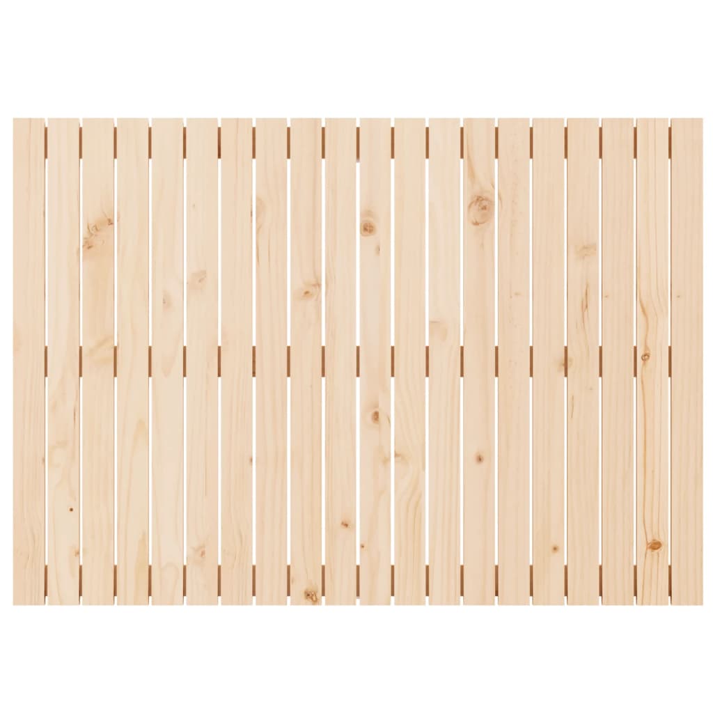 vidaXL Cabecero de cama de pared madera maciza de pino 127,5x3x90 cm