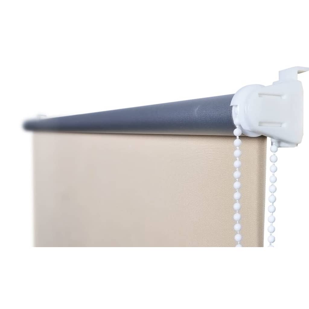 vidaXL Persiana opaca enrollable blanco crudo 120x175 cm