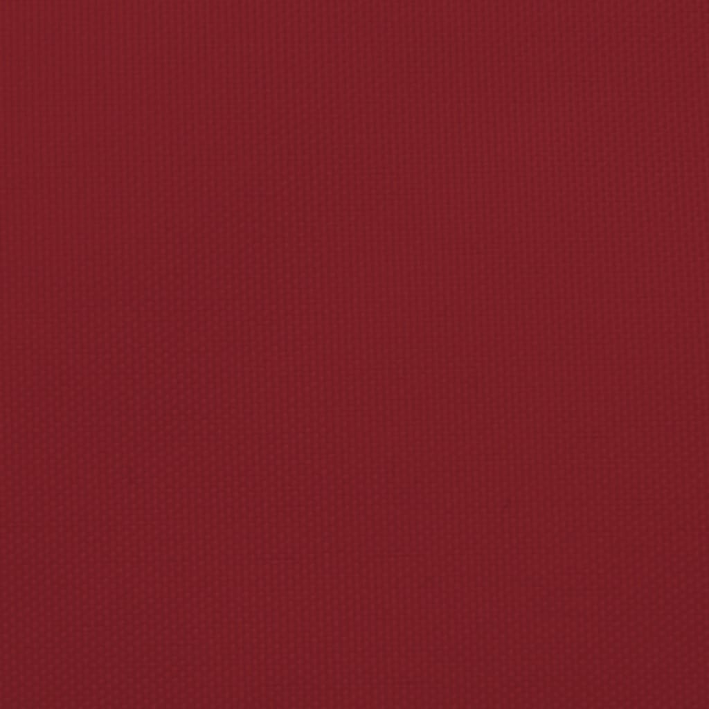 vidaXL Toldo de vela rectangular tela Oxford rojo 2x4,5 m