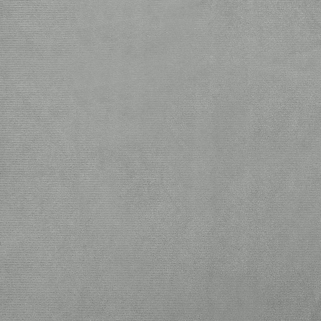 vidaXL Sofá para niños de terciopelo gris claro 70x45x30 cm