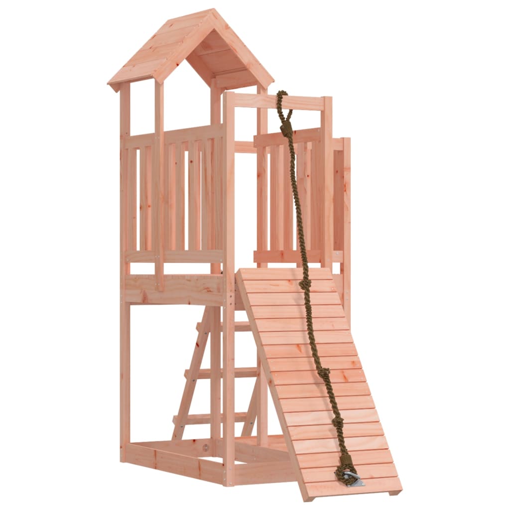 vidaXL Casita infantil con pared de escalada madera abeto Douglas