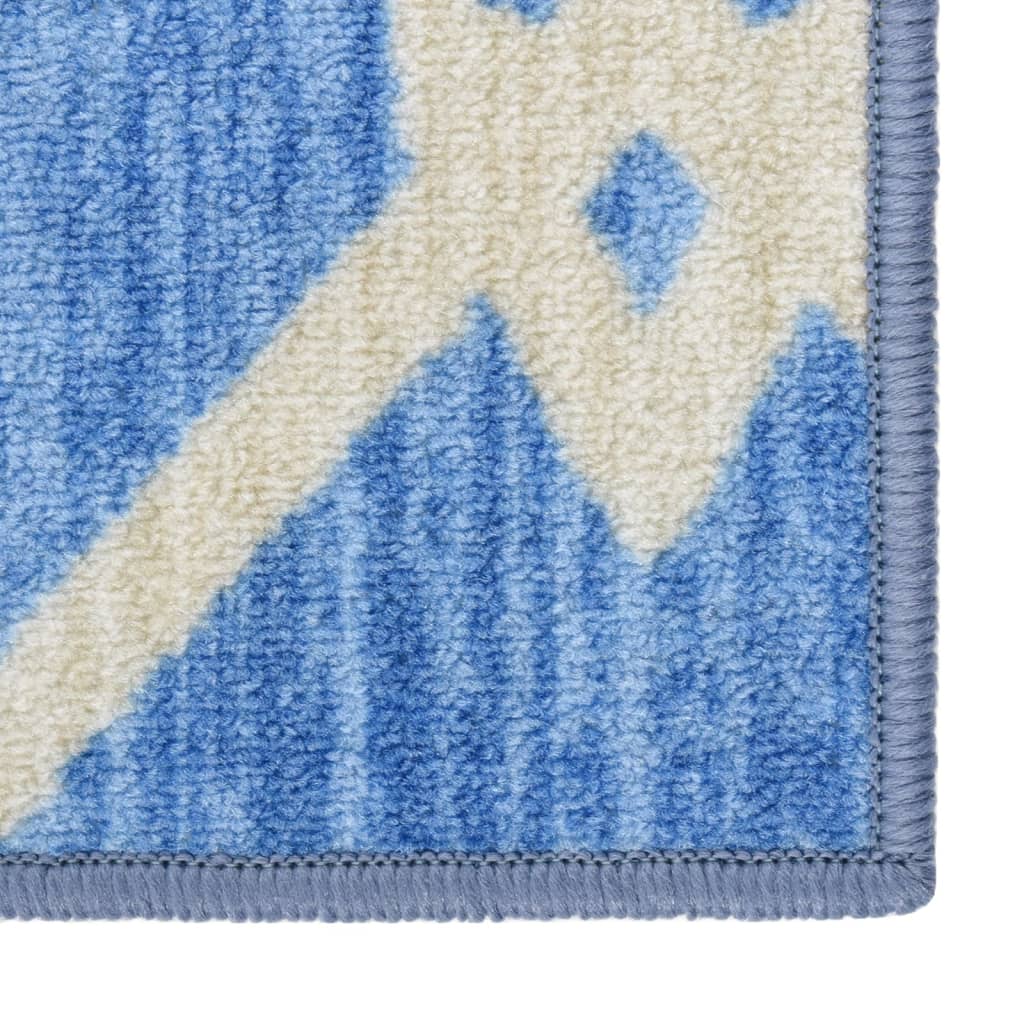 vidaXL Alfombra de pasillo azul 80x150 cm