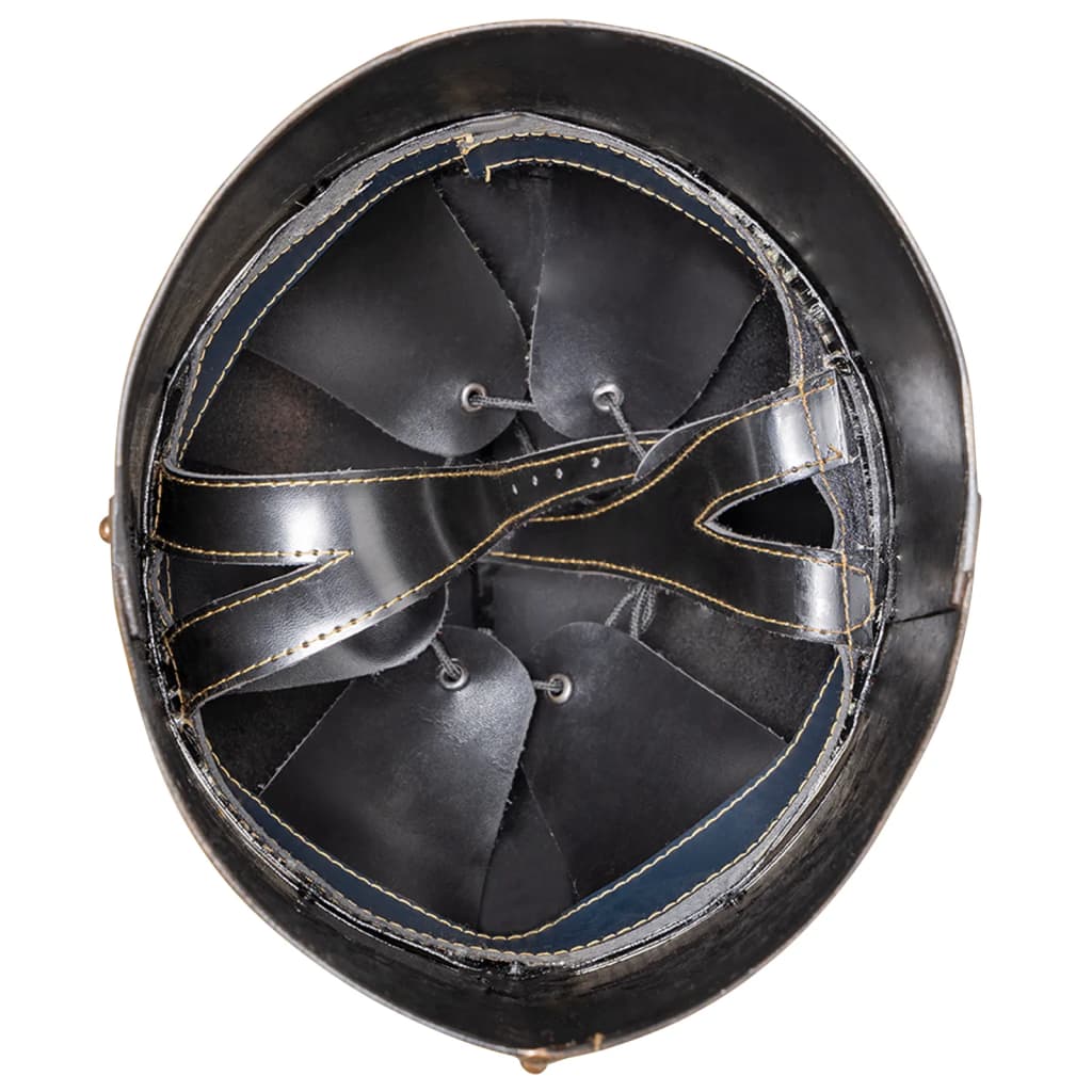 vidaXL Réplica de casco de caballero medieval antiguo LARP acero cobre