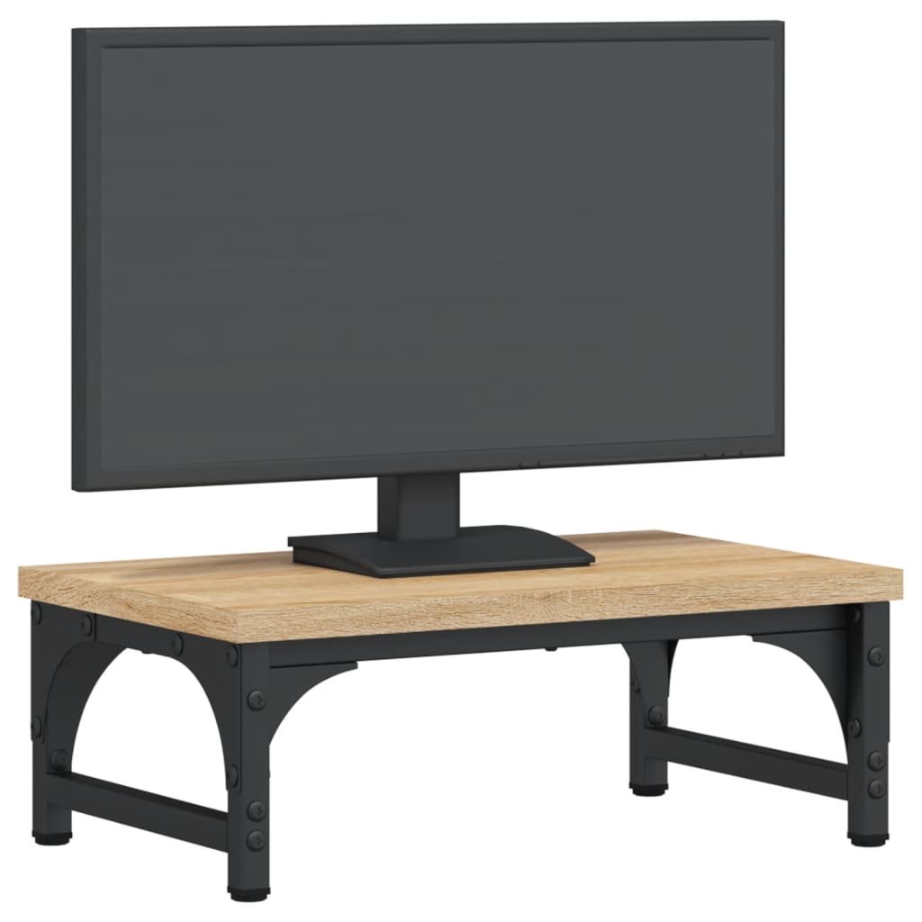 vidaXL Soporte de pantalla madera ingeniería roble Sonoma 37x23x14 cm