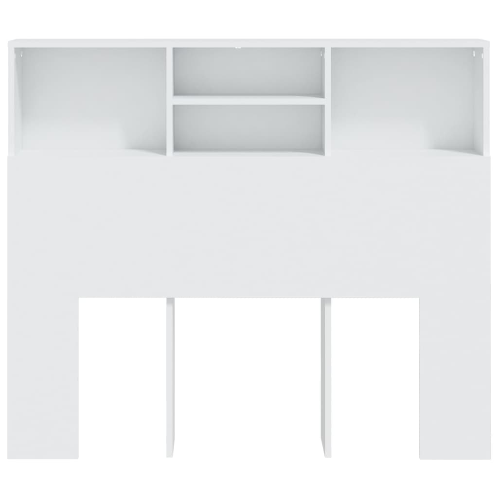 vidaXL Mueble cabecero blanco 120x19x103,5 cm