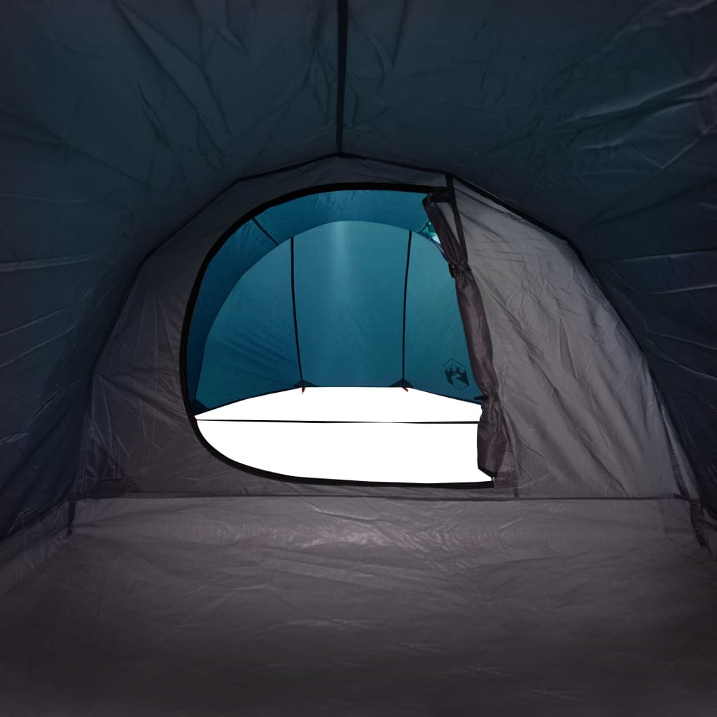 vidaXL Tienda de campaña túnel para 4 personas impermeable azul