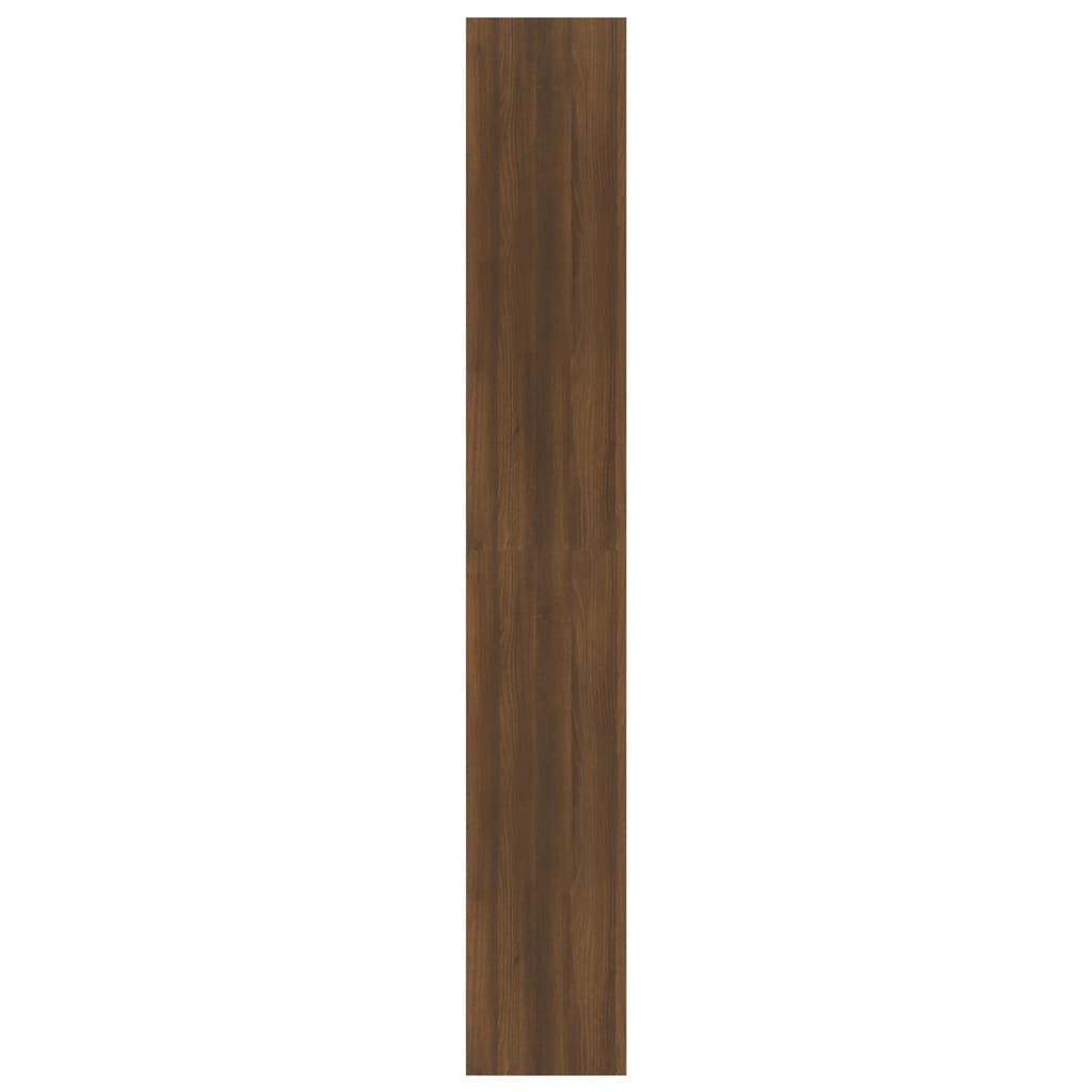 vidaXL Estantería/divisor madera ingeniería marrón roble 80x30x198 cm