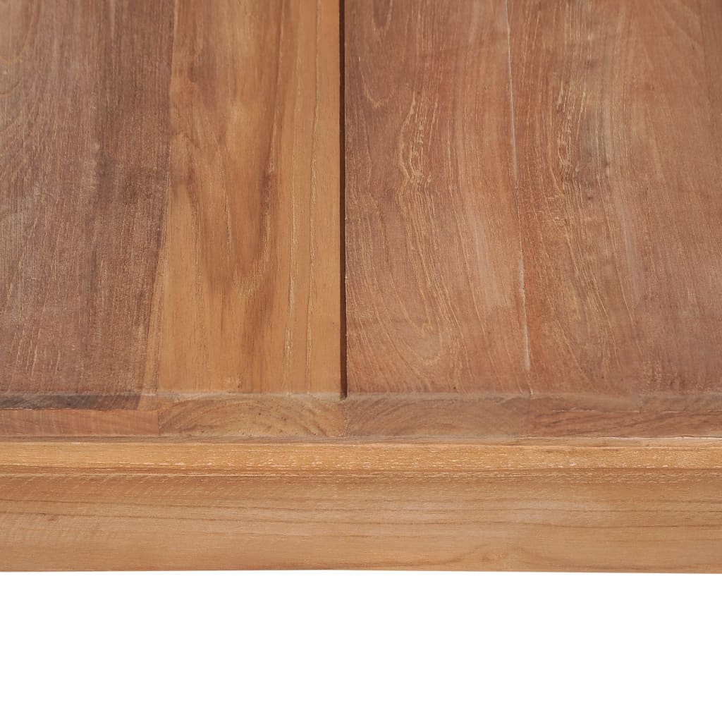 vidaXL Mesa consola de madera teca maciza acabado natural 110x35x76 cm