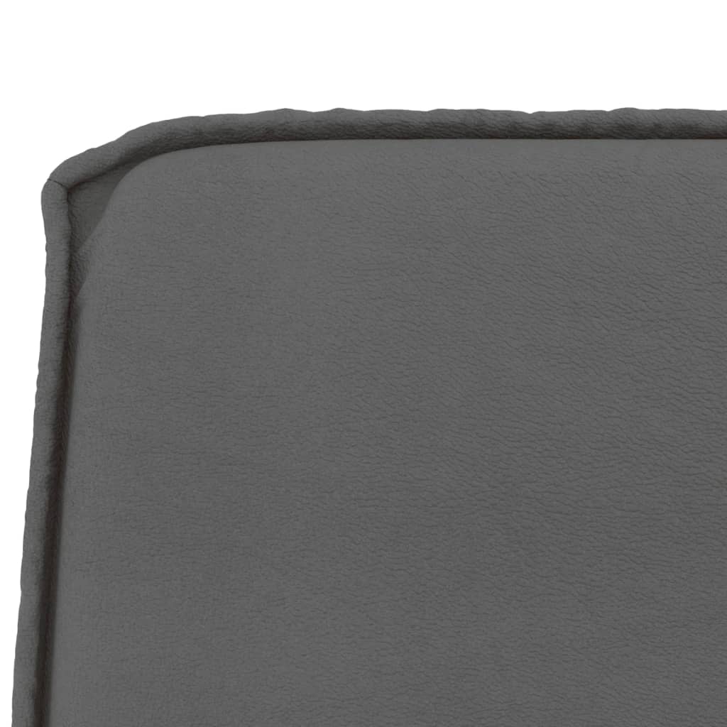 vidaXL Banco de cuero sintético gris 100x75x76 cm