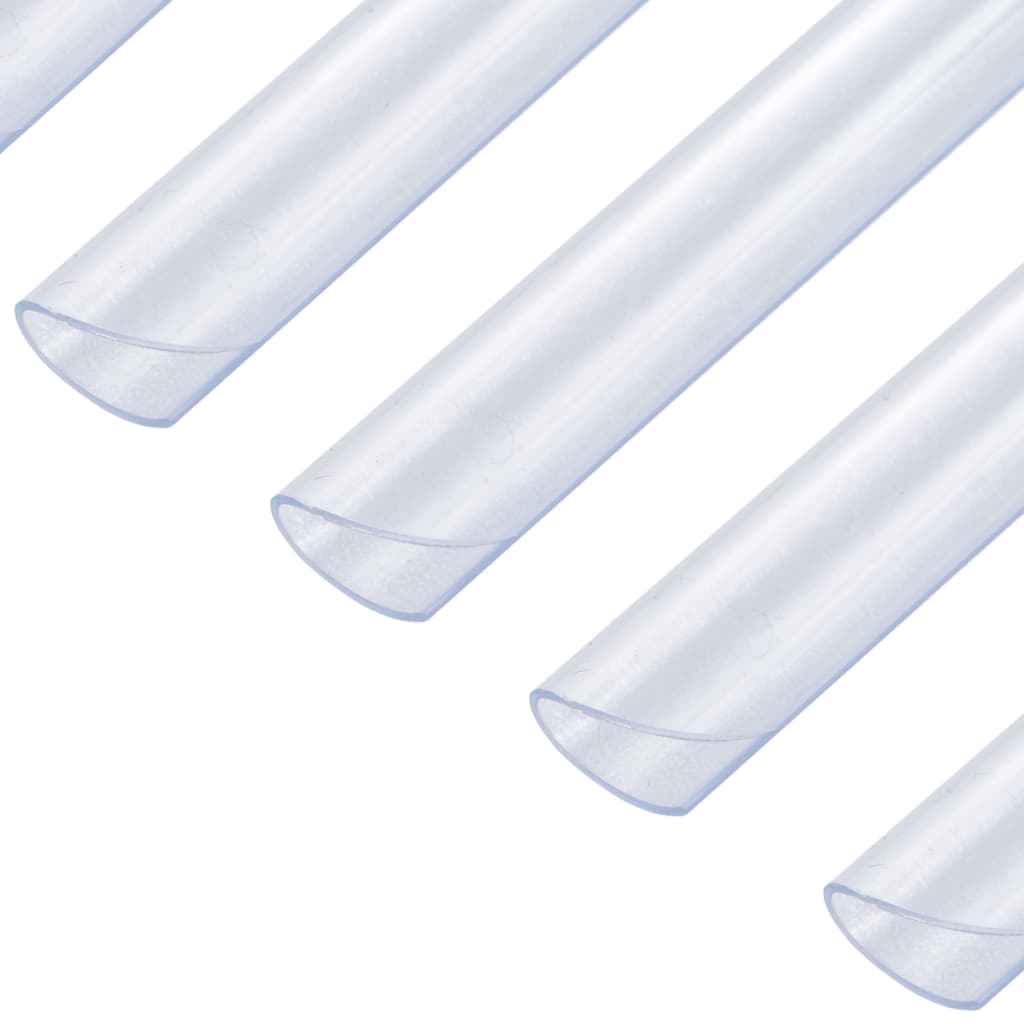 vidaXL Clips para malla de jardín 100 unidades PVC transparente