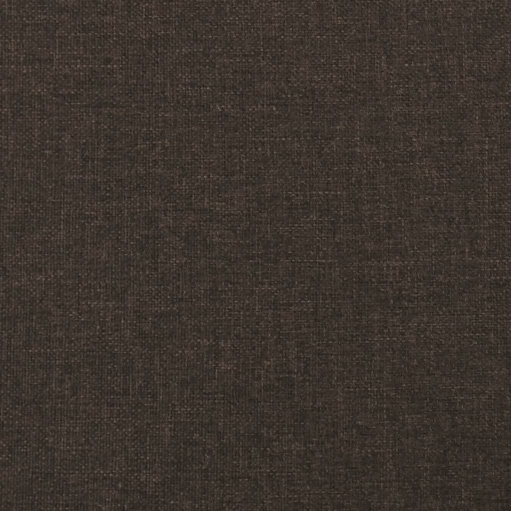 vidaXL Reposapiés de tela marrón oscuro 78x56x32 cm