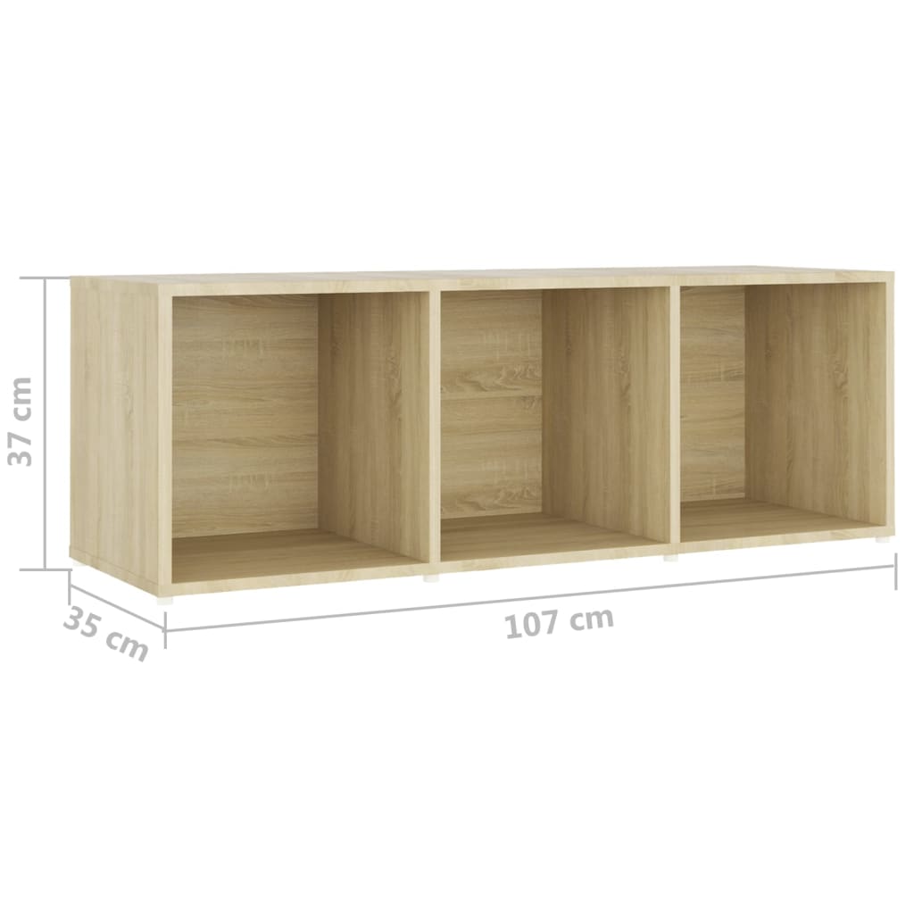 vidaXL Muebles de salón 3 piezas madera de ingeniería roble Sonoma