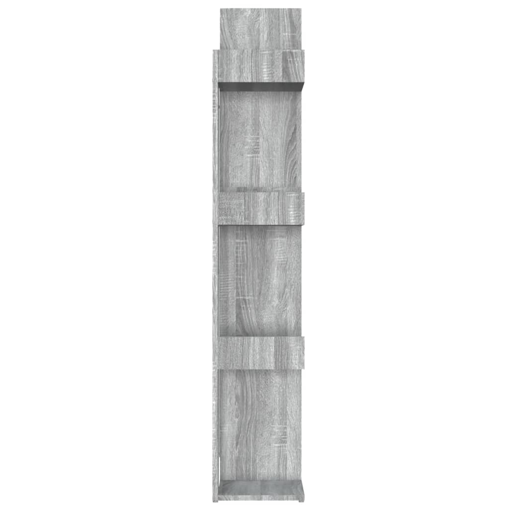 vidaXL Estantería madera contrachapada gris Sonoma 86x25,5x140 cm