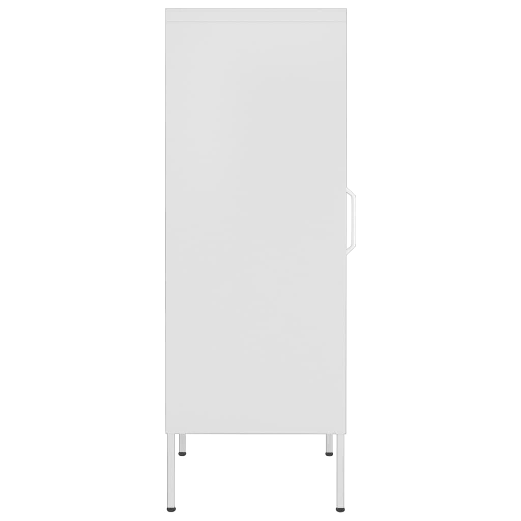 vidaXL Armario de almacenamiento acero blanco 42,5x35x101,5 cm