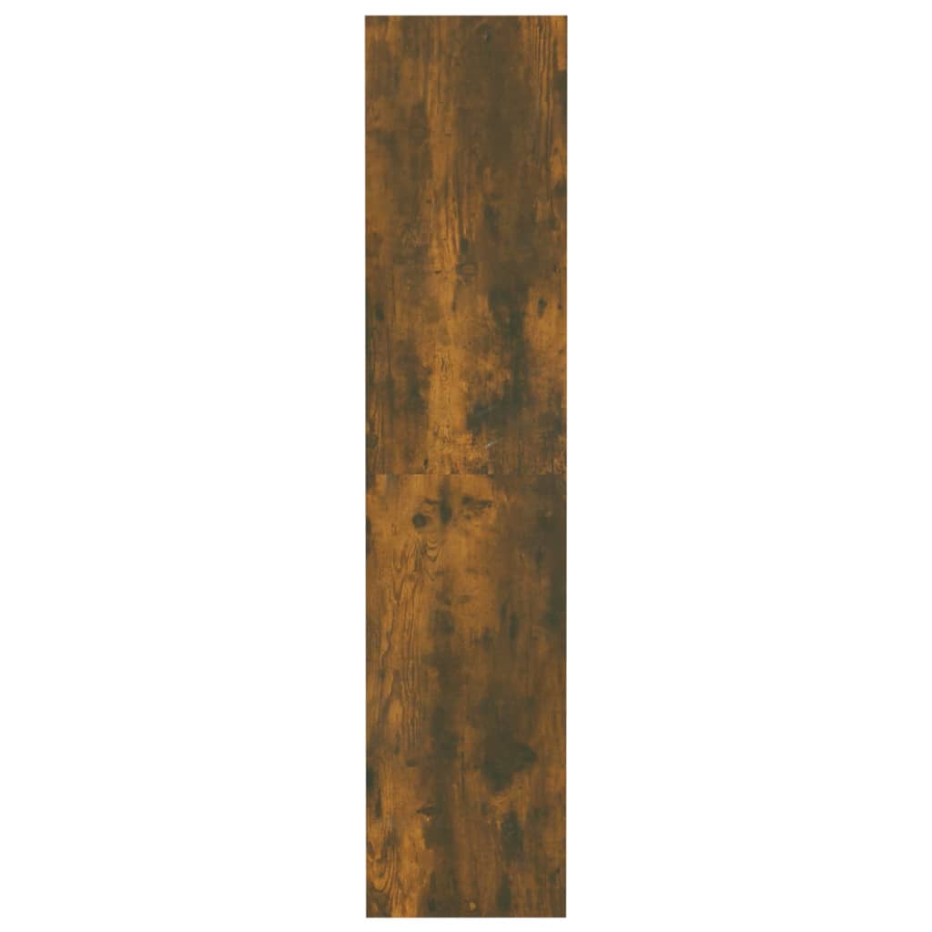 vidaXL Estantería/divisor madera ingeniería roble ahumado 80x30x135 cm
