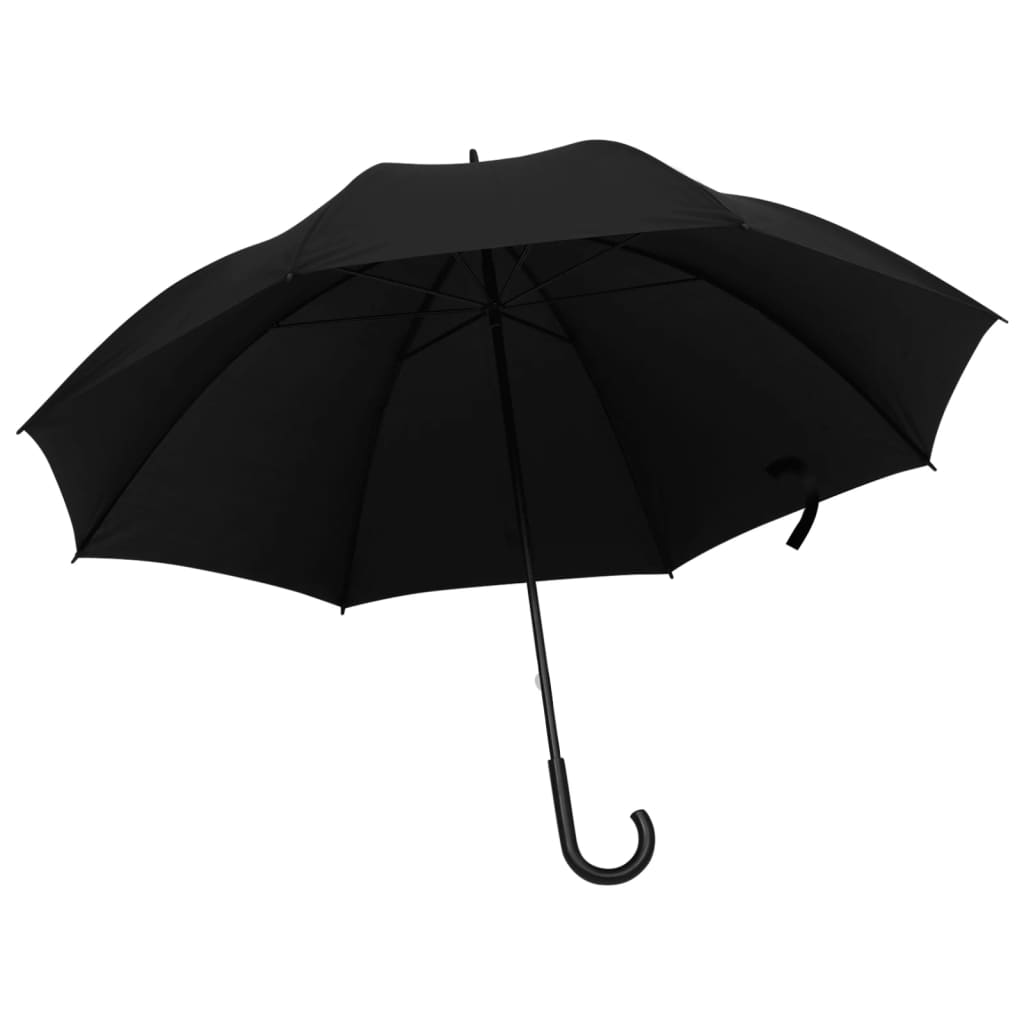 vidaXL Paraguas negro 130 cm