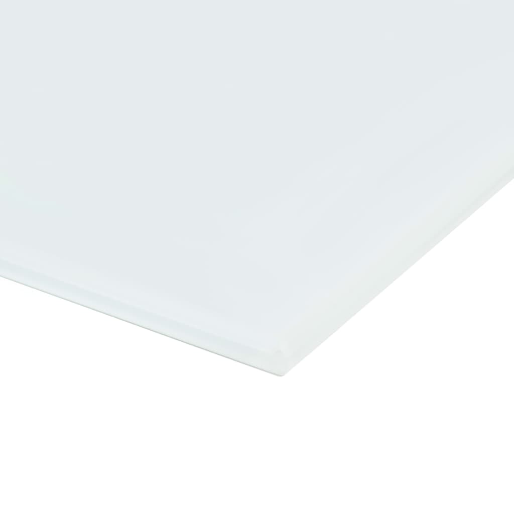 vidaXL Pizarra magnética de pared blanca vidrio 80x60 cm