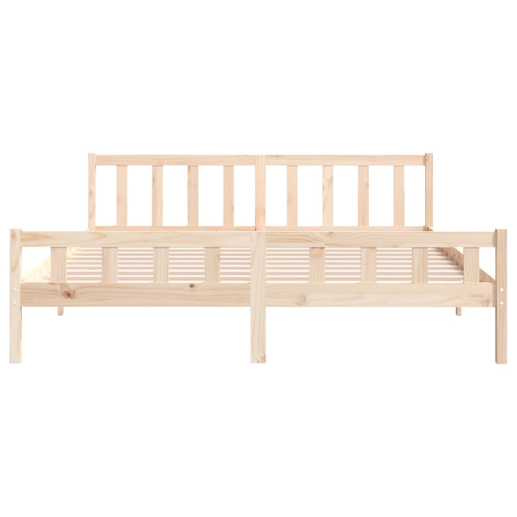 vidaXL Estructura de cama madera maciza 180x200 cm
