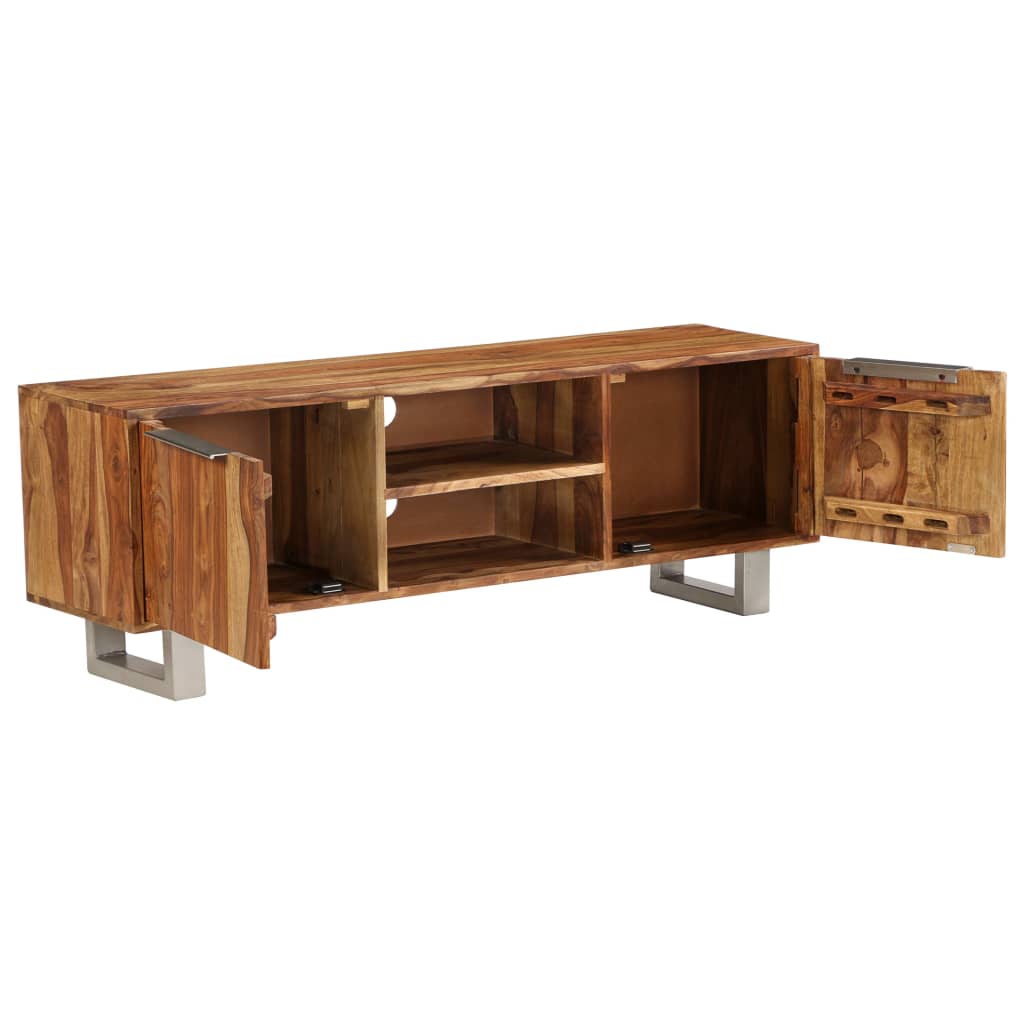 vidaXL Mueble para la TV madera de sheesham acabado miel 118x30x40 cm