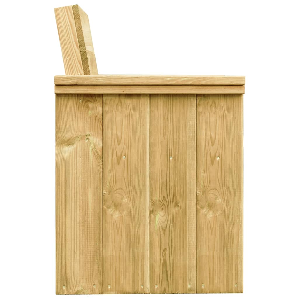 vidaXL Comedor de jardín 5 pzas con cojines madera de pino impregnada