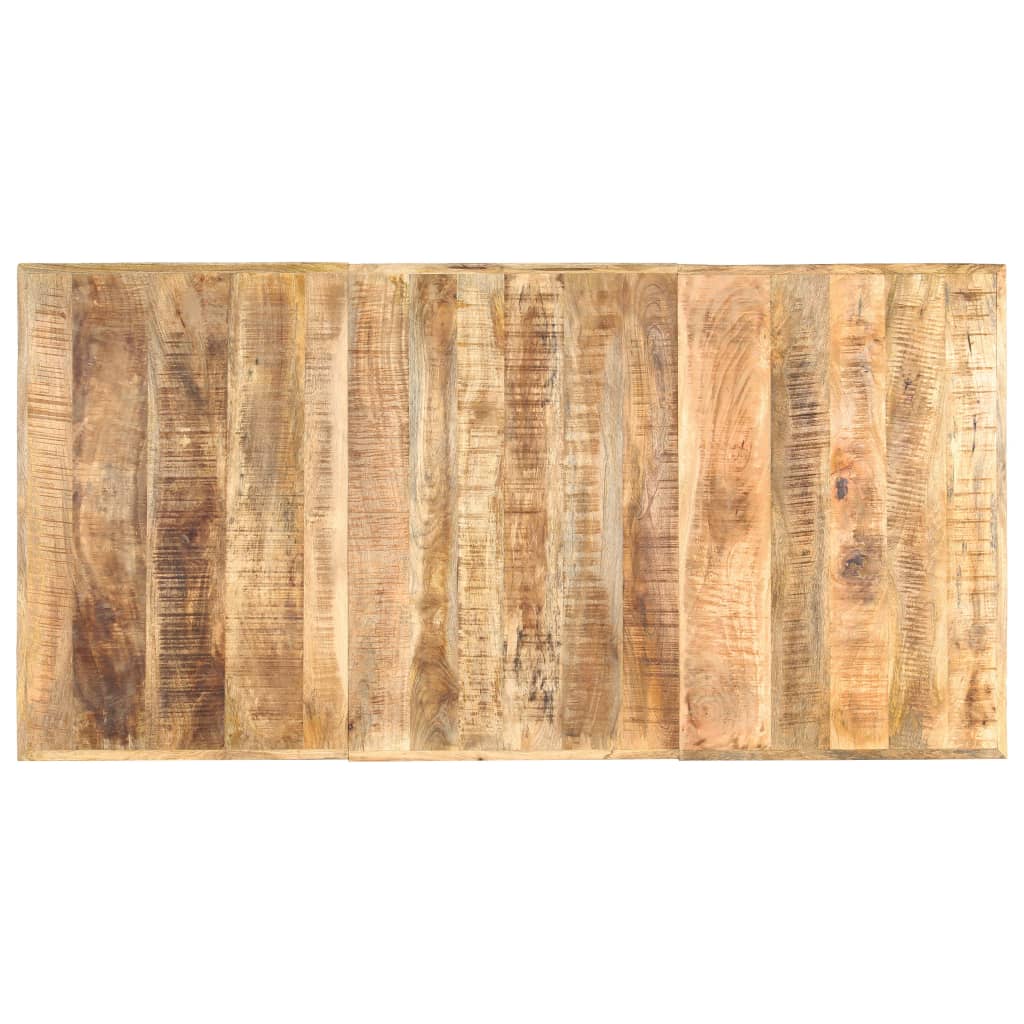 vidaXL Mesa de comedor madera maciza de mango rugosa 180x90x76 cm