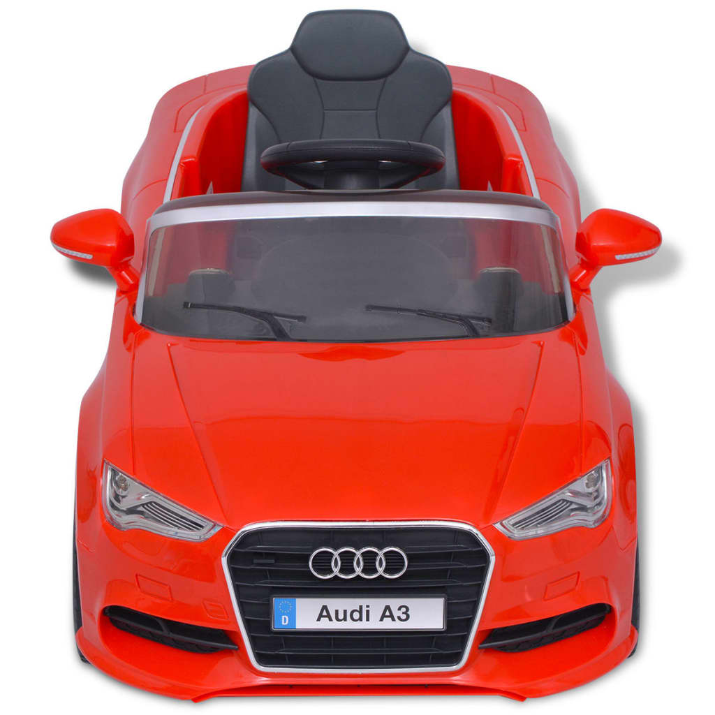 vidaXL Coche eléctrico con control remoto Audi A3 rojo