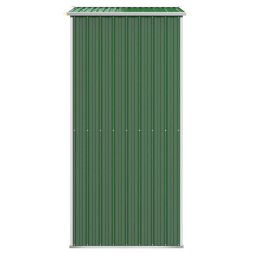 vidaXL Cobertizo de jardín acero galvanizado verde 192x108x223 cm